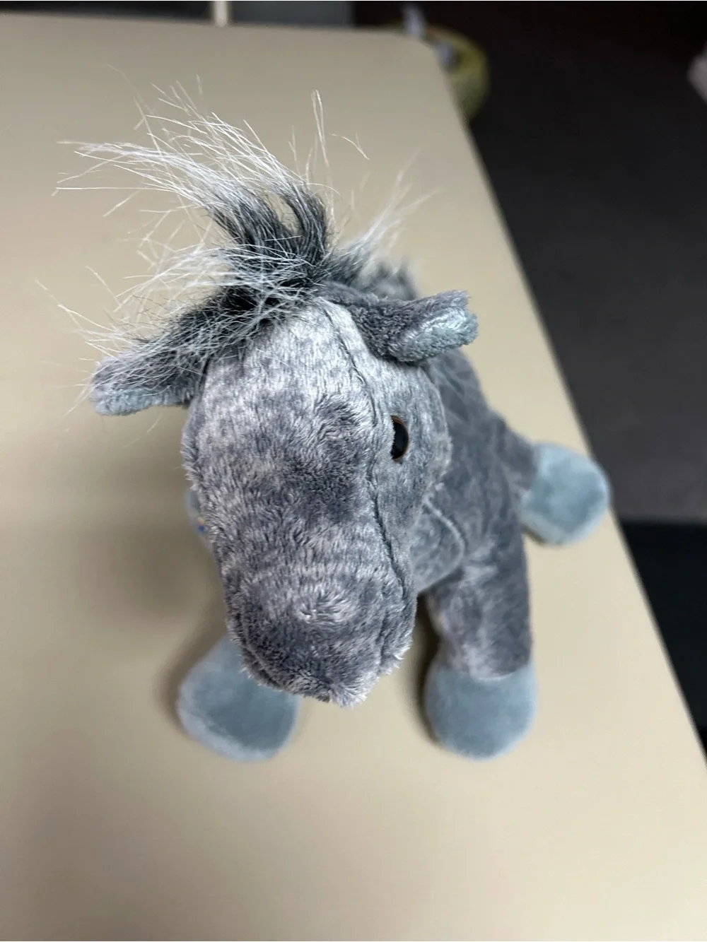GANZ Plush Duck, Horse & Lamb Trio - White, Gray, Yellow, Pink